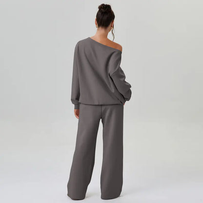 Viral Single shoulder Lounge set