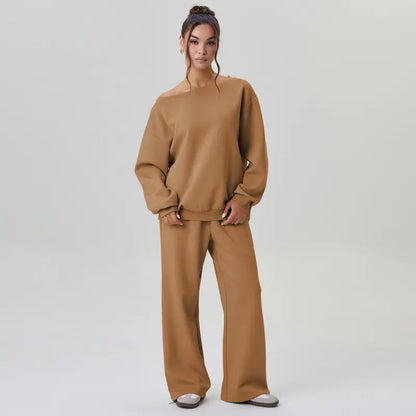 Viral Single shoulder Lounge set